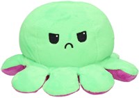 Lobbes pluche octopus knuffel - Mood Octopus 20cm dubbelzijdig speelgoed-2