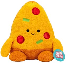 BumBumz pluche knuffel pizzapunt 30cm - zacht speelgoed pizza