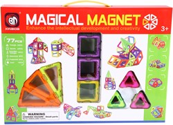 Science magnetische bouwtegels set 77 stuks - creatief speelgoed