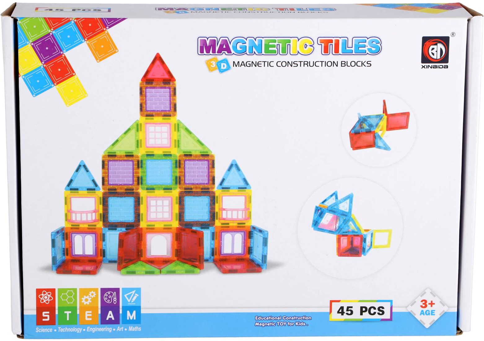 Learn and Grow Magnetische tegels - Geometrisch 36 delig kopen bij