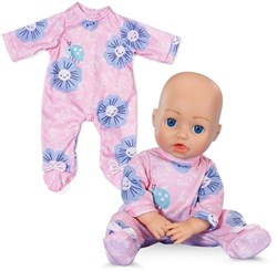 Baby Annabell romper poppenkleding roze 43cm gebloemd