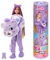 Mattel Barbie pop Care Bears paars - Cutie Reveal modepop met accessoires