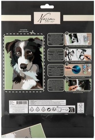 Schilderen op nummer hond-2