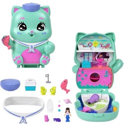 Mattel Polly Pocket katten cruise compact speelgoedset - avonturen op zee