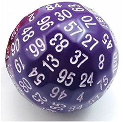 Foam Brain Games dobbelsteen 45mm D100 paars educatief speelgoed