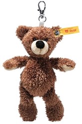 Steiff pluche sleutelhanger Fynn teddybeer donkerbruin 12 cm - knuffel
