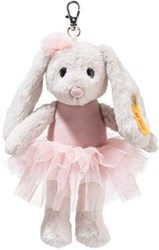 Steiff pluche hanger Hoppie ballet konijn - 16 cm roze knuffel