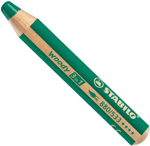 STABILO woody 3 in 1 - multitalent potlood - groen