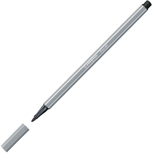 Stabilo viltstift Pen 68 premium middel koud grijs marker-3