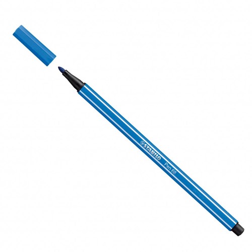 STABILO Pen 68 - premium viltstift - licht blauw