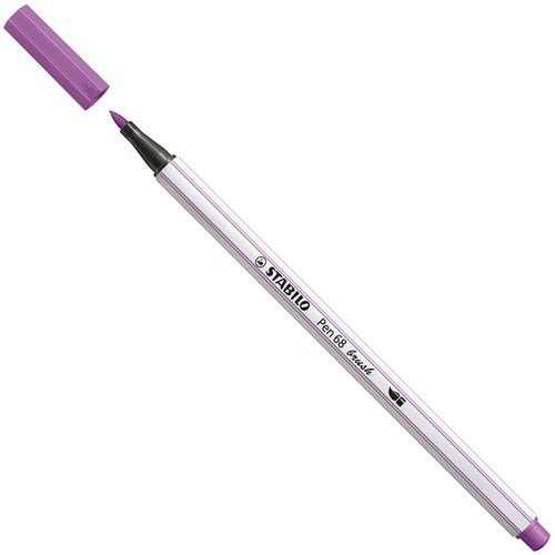 Stabilo viltstift Pen 68 Brush pruimen paars premium brush 60-2