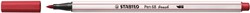 STABILO Pen 68 Brush - Viltstift - Donkerrood (50)
