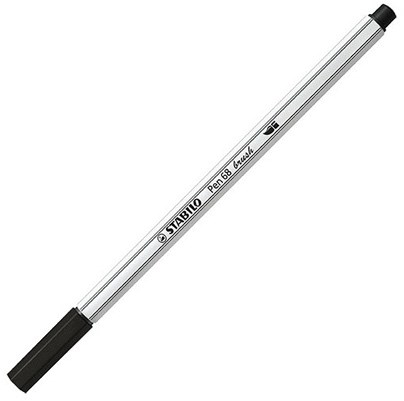 Stabilo premium brush viltstift ARTY etui met 18 kleuren brush-2