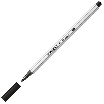 Stabilo premium brush viltstift ARTY etui met 18 kleuren brush-3