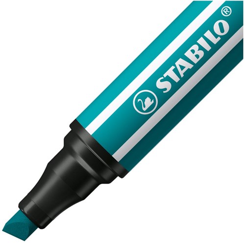 STABILO Pen 68 MAX - Viltstift Met Dikke Beitelpunt - Turquoiseblauw-2