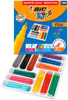 BIC viltstiften Kids Visa 144 stuks - uitwasbare kleuren set