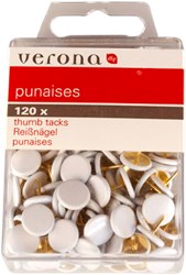 Verona 120 cervo thumbtacks white 1222