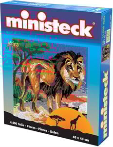 Ministeck Knutselspullen Afrika Leeuw 4400 Stukjes ministeck kopen in de aanbieding