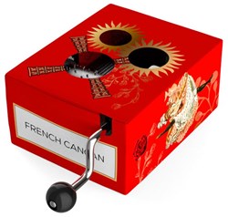 Belle Lurette handraaimuziekje speelgoed French Cancan muziekdoos