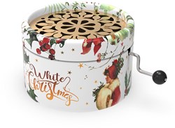Belle Lurette muziekdoosje kerstbus White Christmas - kerstcadeau