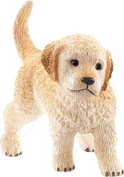 Schleich hond speelfiguur Golden Retriever puppy - Farm World 4,6x2,1x3,4cm