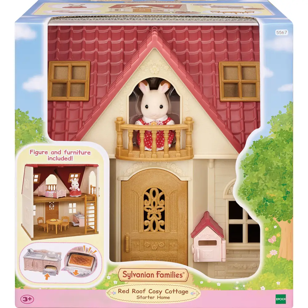 Sylvanian Families poppenhuis startershuis inclusief accessoires en konijn