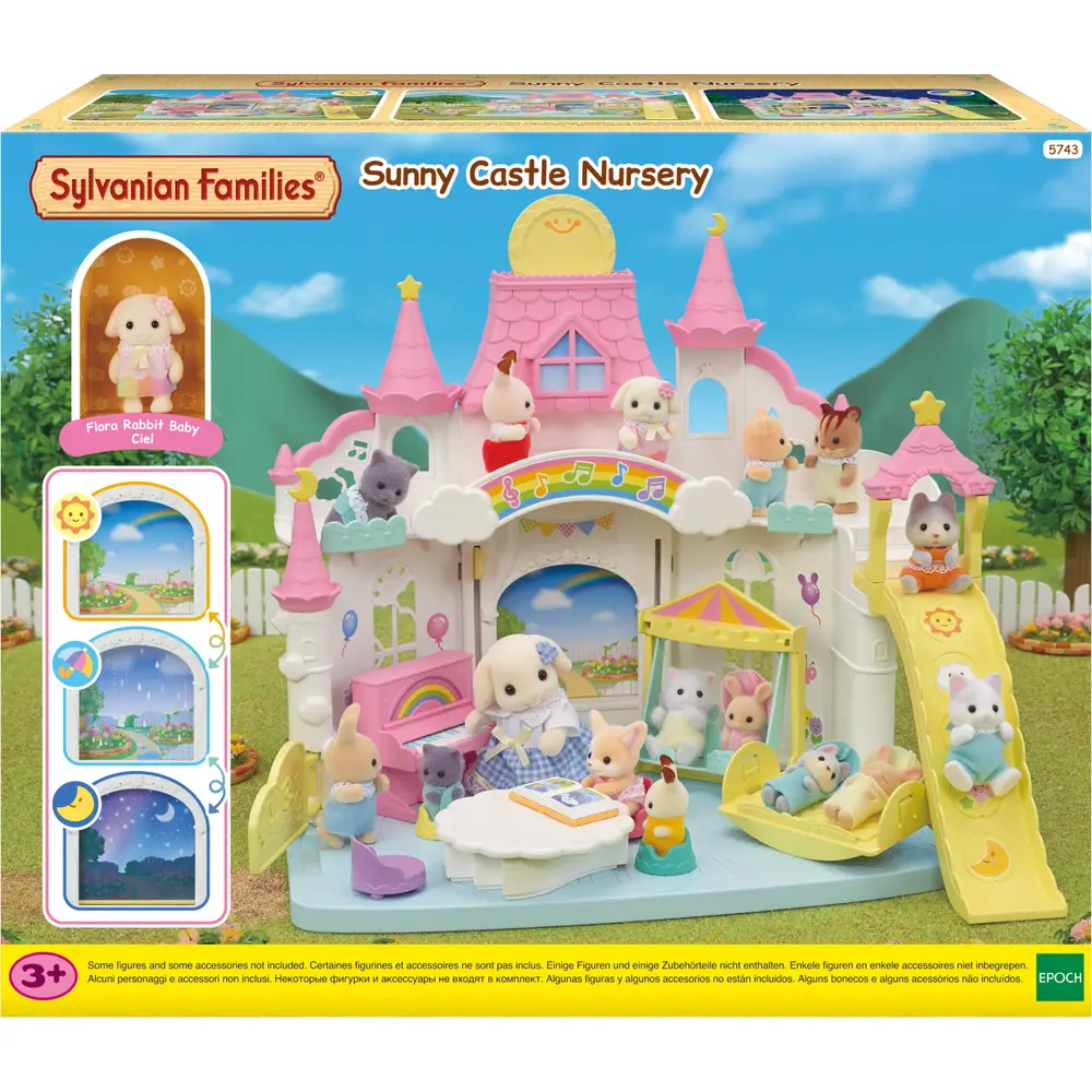 Sylvanian Families kasteel speelset zonnig kinderopvang met accessoires