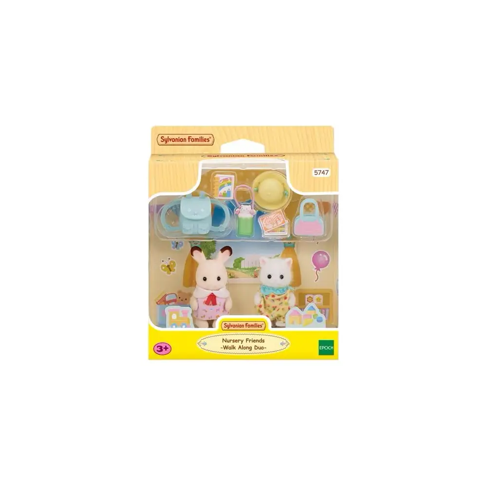 Sylvanian Families duo peutervriendjes wandelset - speelfiguren avontuur
