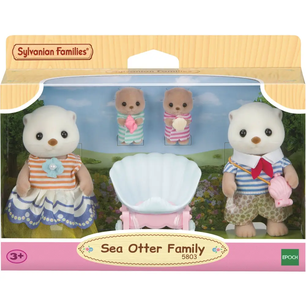 Sylvanian Families zeeotter familie speelgoedset - schattige poppen
