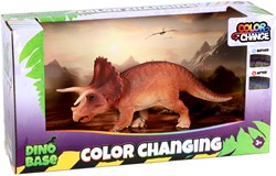 Dino Base speelgoed Triceratops kleurveranderende dino blauw