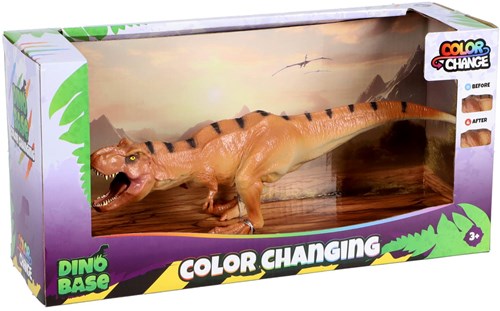 Dino Base T-Rex kleurveranderende dino speelgoedfiguur multicolor