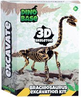 Dino Base 3D skelet Brachiosaurus uitbikken - dinosaurus speelgoed set