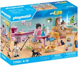 Playmobil kattencafé bouwset - My Life - katten speelgoed