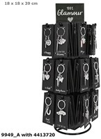 Depesche Glamour sleutelhanger zilverkleurig met tekst I love my cat-2