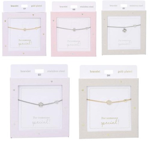 Depesche armband Heart of Gold met letter K - goudkleurig en kristal-2
