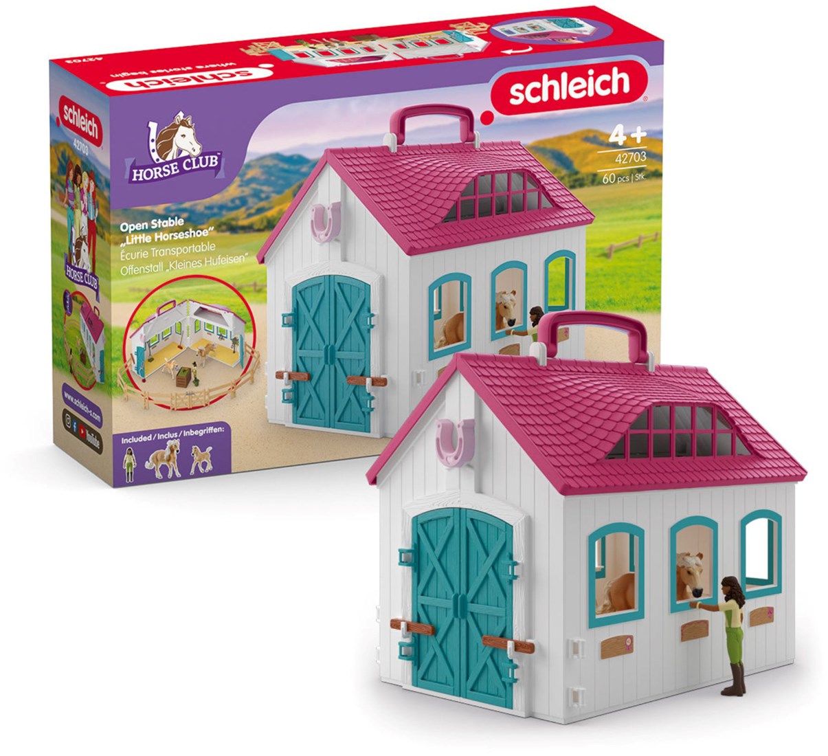 schleich HORSE CLUB Marwari-veulen, vanaf 5 jaar, 14896 - Speelfiguur, 3 x 7 x 8 cm