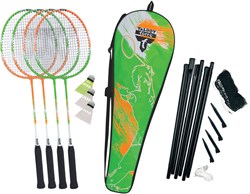 Schildkröt badminton set 4-Attacker Plus complete speelset tuin