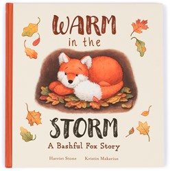 Jellycat kinderboek Warm in the Storm - prentenboek avontuur