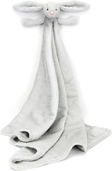 Jellycat knuffeldeken Bashful Zilver Konijn