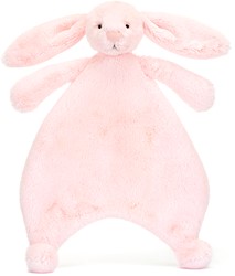 Jellycat Knuffeldoekje Bashful Pink Konijn