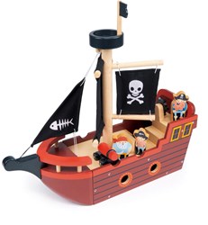 Mentari houten piratenboot speelgoed - fantasierijk avontuur