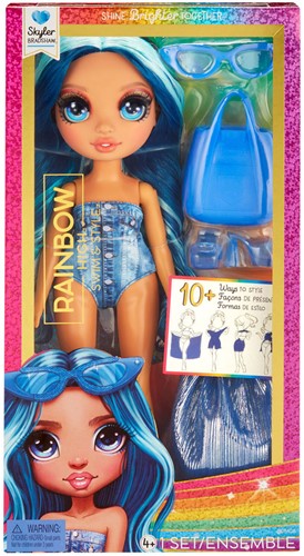 RAINBOW HIGH SWIM & STYLE FASHION DOLL - SKYLER