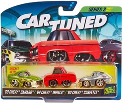 MGA Entertainment auto speelgoed CarTuned Muscle Madness serie 3 - 3 stuks
