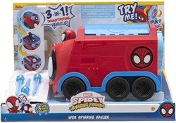 Jazwares Marvel Spidey speelgoedauto 3-in-1 Web Spinning Hauler