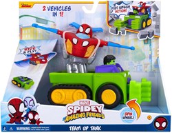 Jazwares Spidey speelgoed tankvoertuig - Team Up actievoertuig