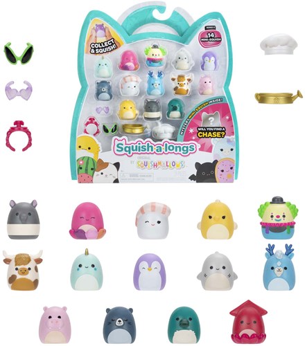 Squishmallows speelfiguren set - 14-delig mini figuren en accessoires-2