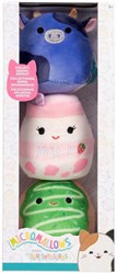 Squishmallows pluche knuffel set Micromallows 3-delig verzamelfiguur