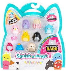 Squishmallows speelgoedfiguren Squish-a-longs set 8 stuks mini figuren