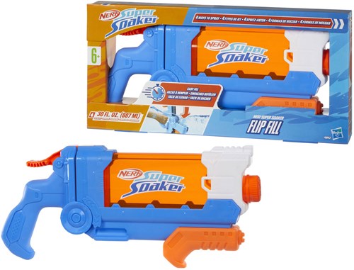 Hasbro waterpistool NERF Super Soaker Flip Fill - 887 ml - blauw oranje-3