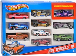 Hot Wheels cadeauset - speelgoedauto's 10-pack met exclusieve auto